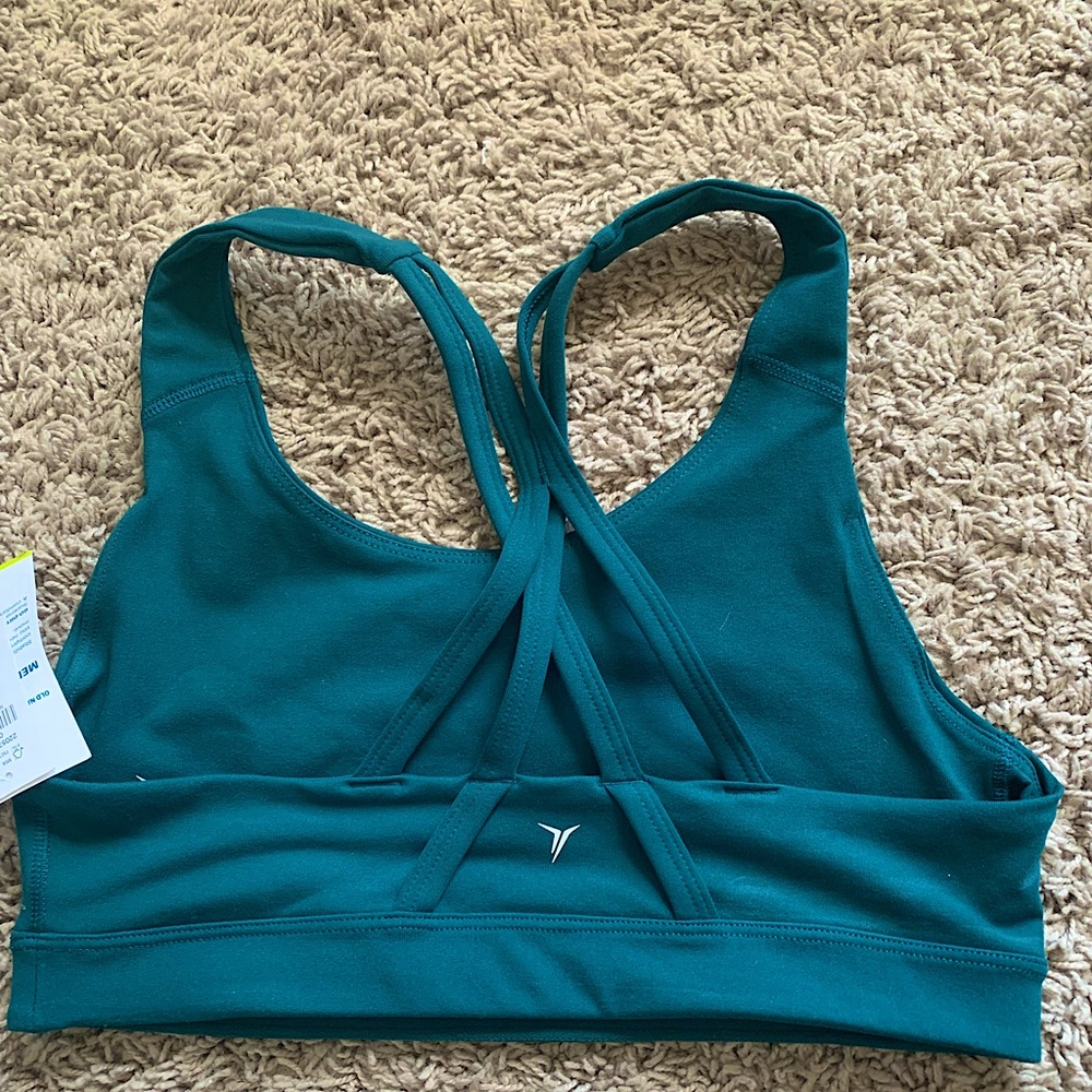 emerald green sports bra